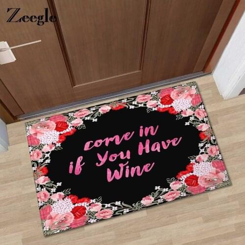Nordic Style Floor Mat Polyester Non Slip Door Mat Bathroom Kitchen Floor Mat Living Room Bedroom Carpet Rug Entrance Doormat