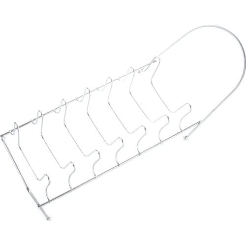 Plate Organizer 7 Slots Chrome Plated Dish Racks Countertop Drying Stand