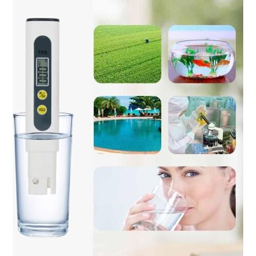 Water Quality Purity Check Analysis Meter Handheld TDS Digital Water Tester Pen Temperature Backlight Sunlight Tester