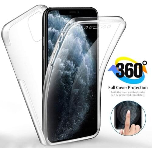 10pcs 360 PC+TPU Phone Cases For IPhone 6 6S 7 8 Plus 2020 Full Shockproof Silicone Cover For IPhone 12 Mini 11 Pro XR XS MAX