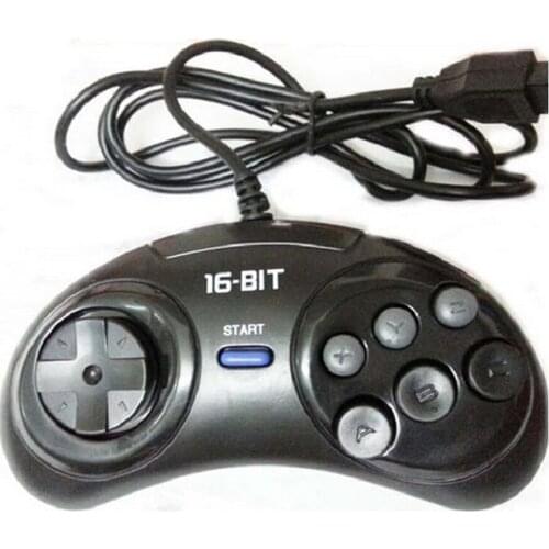 100 pcs a lot Game controller for 16 bit handle 6-Button Gamepad for SEGA Genesis for SEGA MD