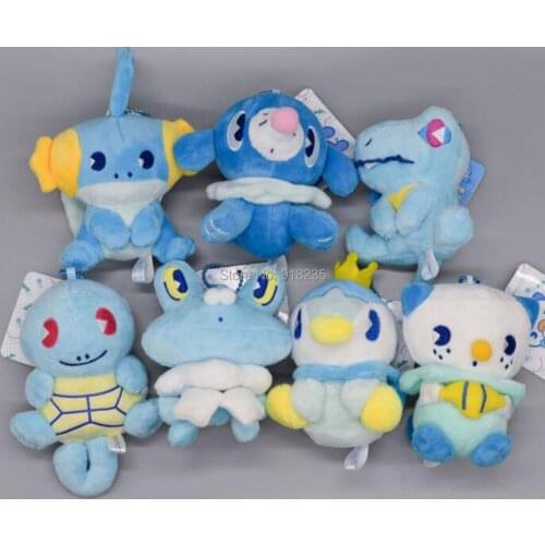 35/Lot Cute Fro Pip Tot Mud Pop Osh 10CM Plush Keychian Pendant Stuffed Toys