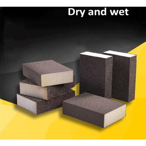 Flexible Polishing Sanding Sponge Block Sandpaper Wet Dry Abrasive Drywall Polished Sand Brick Kitchen Cleaner 60-600 Grit