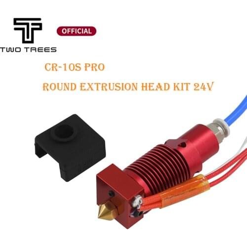 1Set 3D Printer Parts 24V Assembled Extruder Hotend Kit Nozzle Aluminum Heat Block for Ender-3/CR-10/CR-10S Pro