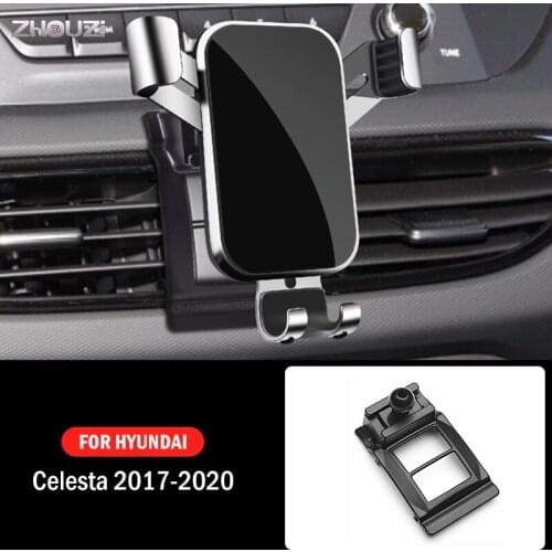 Car Mobile Phone Holder Mounts GPS Stand Gravity Navigation Bracket For Hyundai Celesta 2017 2018 2019 2020 Car Accessories