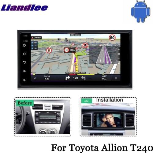 Car Android 8.1 Radio Player For Toyota Allion T240 2001 2002~2007 Vehicle GPS NAVI Maps HD Touch Screen Navigation Multimedia