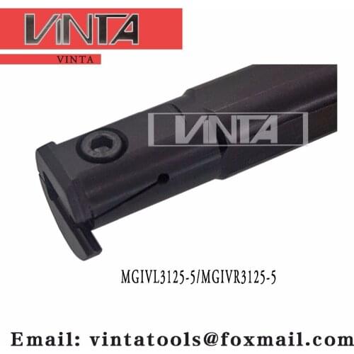 Free shipping MGIVL3125-5/MGIVR3125-5 Internal grooving and turning tool holder matched insert MGMN500-M