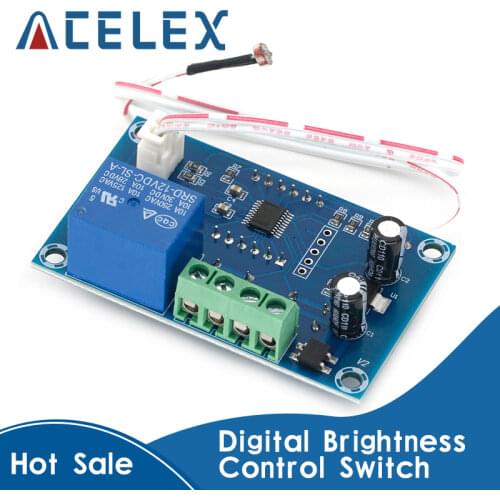 Digital brightness control switch Photosensitive resistance module display control board street lamp automatic controller