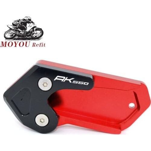 For KYMCO AK550 Kickstand Side Stand Plate Enlarge Extension Kick stand Pad kymco AK 550 2017 2018 2019 motorcycle Accessories