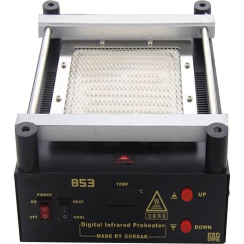Gordak 853 220V Preheat Station BGA Rework Station Digital Infrarred Preheater For Preheat PCB Desoldering IR Preheating Station