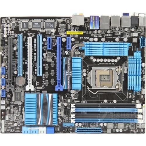 For Asus P8P67 EVO Desktop Motherboard P67 Socket LGA 1155 i3 i5 i7 DDR3 32G ATX UEFI BIOS Original Used Mainboard On Sale
