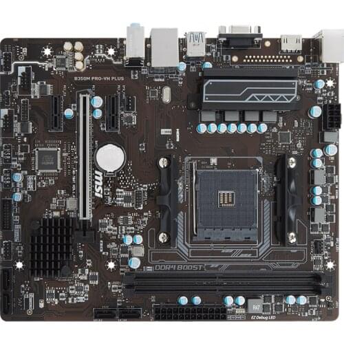 For MSI B350M PRO-VH PLUS Desktop Motherboard Socket AM4 DDR4 For AMD B450M B450M M.2 USB3.0 Original Used Mainboard