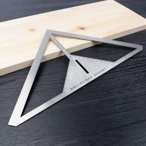 Multifunctional Triangle Floor Drain Ruler Stainless Steel Angle Rulers Durable Woodworking Measuring Tool