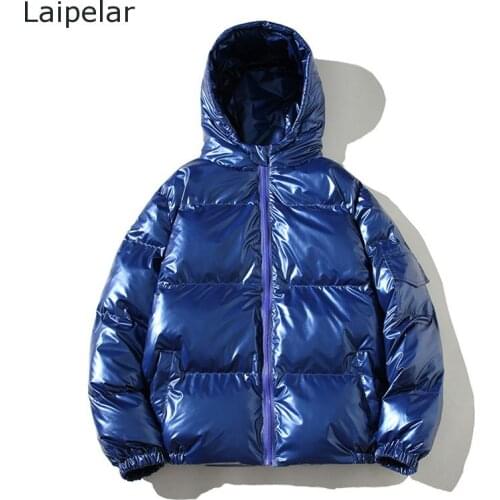 Mens Winter Fashion Bright Color Hooded Short Coat Thick Slim Korean Style Cotton Coat Trendy Warm Coat Plus Size M-5Xl