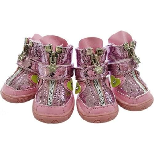 Pet Dog Shoes Blinging Breathable Soft Bottom Shoes Reflective Breathable Mesh Dog Boots Dogs Anti Slip Pets Dogs Paw Protection