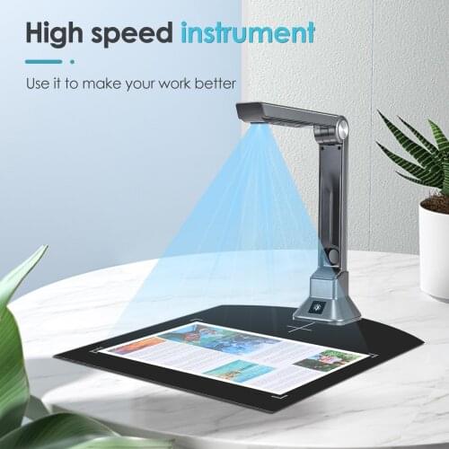 Portable Document Camera 10 MP High Definition Scanner With Real-time Projection Video Recording OCR Text Recognition Function