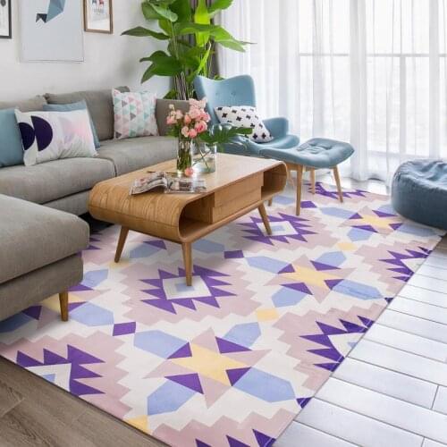 Modern Nordic style Artistic geometric stripes Floor mats Door mats Carpets Anti-slip mats Hall Bedroom Home decoration