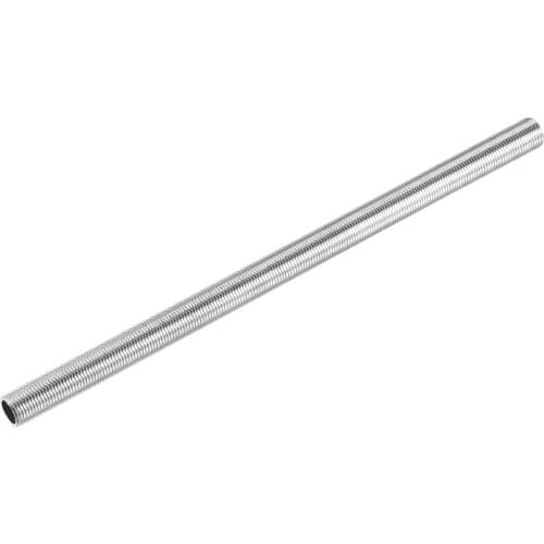 Uxcell Lamp Pipe 1/8IP All Thread 18cm Long Extension Rod Coupling Connector 15 Pcs