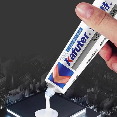 Kafuter CPU Bonding Adhesive K-5204k LED Thermal Conductive Silicone 80g Electrical HDCSUN
