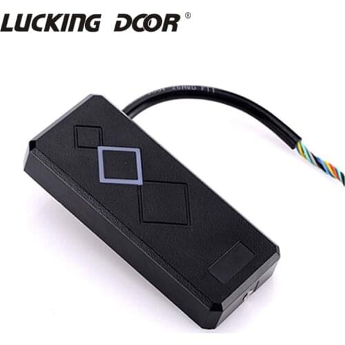 Waterproof 13.56Mhz 125khz Card Reader Wiegand 26 34 Card Reader LED Indicators Security RFID EM ID Card Access Control Reader