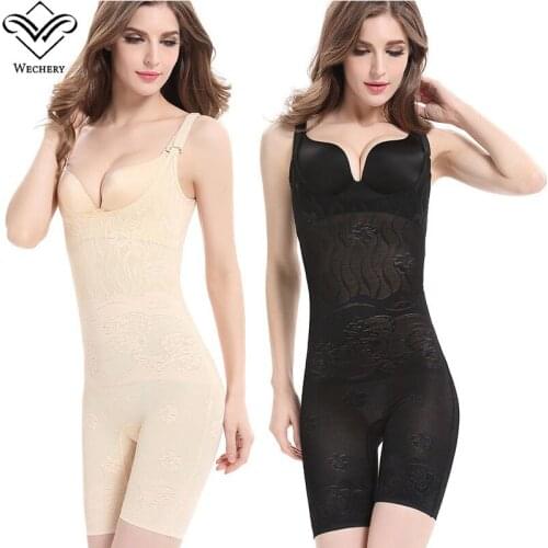 Wechery corset women Beige Black Mesh Breathable Bodysuit Womens Underbust Shpaewear Plus Size XS-XXL Seamless Lingerie