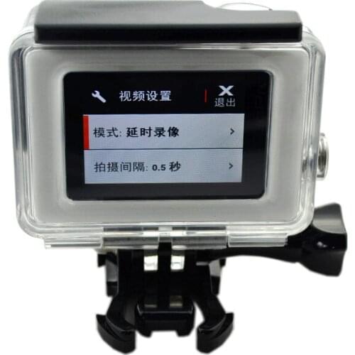 Ms.L.Meilyadigital for Gopro Hero 4 touch screen Protection case Diving Box waterproof Housing with side open connect USB