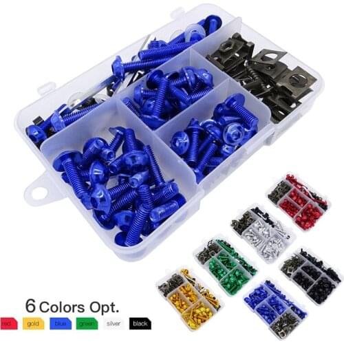 177 Pcs/Set Motorcycle Body Fastener Clips Screw Bolts Nuts Kit Fit For YAMAHA TMAX 500 T MAX 500 T MAX 500 TMAX 530 6 Colors