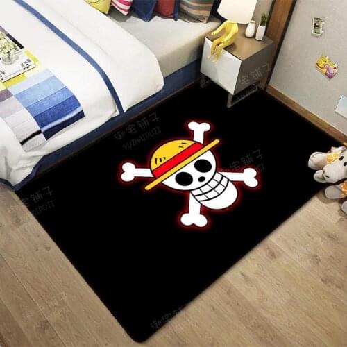 Anime Monkey D Luffy Anti Slip Welcome Entrance Doormats One Piece Floor Mats for Living Room Bedroom Carpet