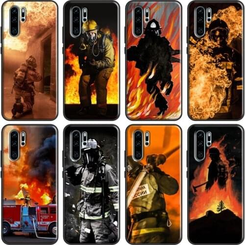 Fire Fighter Hero Case For Huawei P30 P40 Lite P20 P Smart Y6 Y7 2019 Nova 5T Honor 20 Pro 8A 8X 9X 10i