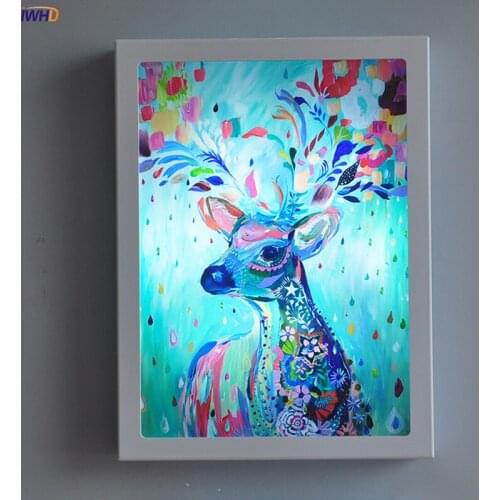 Arts Colorful Deer LED Wall Light Nordic Modern Acrylic Wandlamp Sconce Fixture For Bedroom Kids Room Applique Murale Luminaire