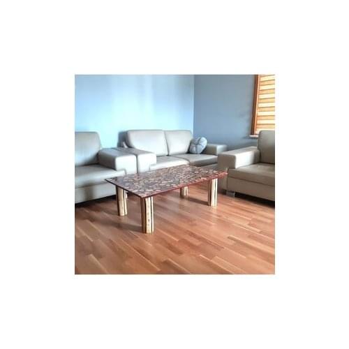 Brown Epoxy Medium Coffee Table