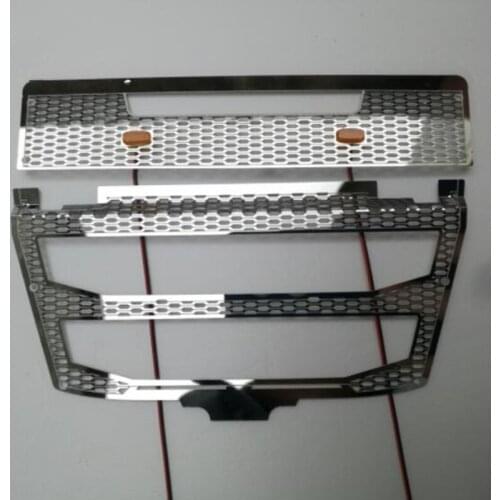 1/14 rc actros truck upgrade parts metal intake hood with light for tamiya 1:14 scale volvo 56360 remote control tractor trailer