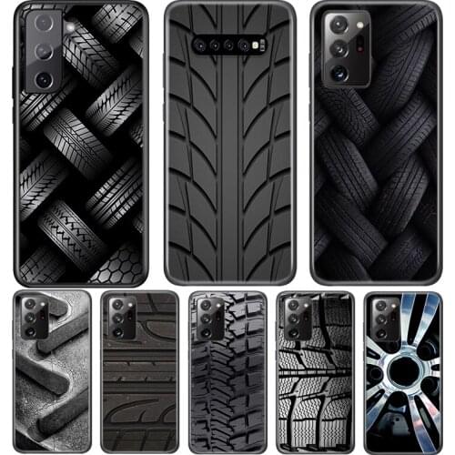 Tire Tread wheel Fashion For Samsung Galaxy S21 S20 FE Ultra S10 S10E Lite 5G S9 S8 S7 S6 Edge Plus Phone Case