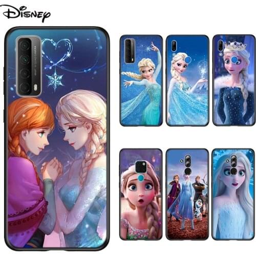 Soft Cover Beautiful Princess Elsa For Huawei P Smart 2021 2020 Z S Mate 40 RS 30 20 20X 10 Pro Plus Lite 2019 Phone Case