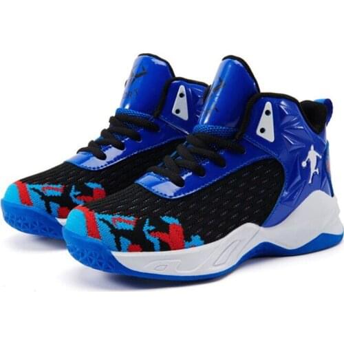2021 New Girls Basketball Shoes Non-slip Boys Kids Sneakers Top Children Sport Shoes Unisex Boy Girl Child Trainer Basket Shoes