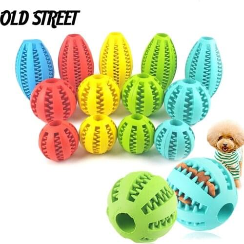 5cm/7cm/11cm new pet watermelon ball toy dog toy ball interactive bouncing ball natural rubber leaking ball tooth cleaning ball