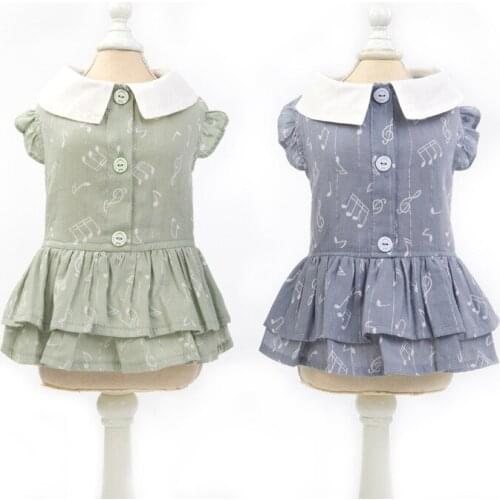 Small Dog Clothes Pet skirt100% Cotton