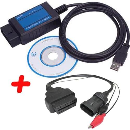 Professional for Fiat Scanner OBD/ OBD2 for Fiat F-Super interface usb scan tool for Fiat/Alfa Romeo/Lancia with 3 pin