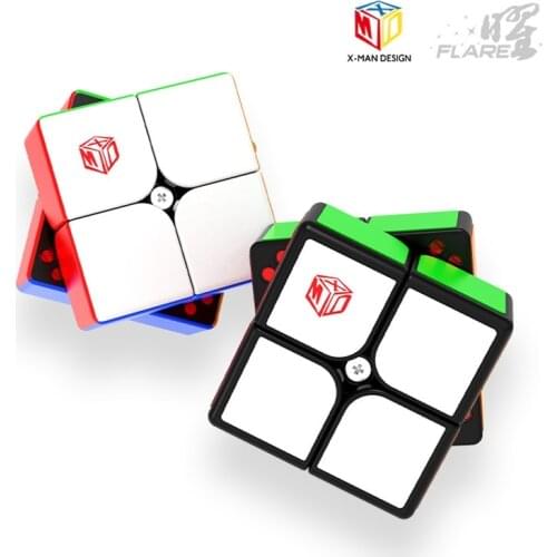 Qiyi Xman Flare 2x2x2 Magnetic Magic Cube Stickerless Mofangge 2x2Toys Twisty Speed Qiyi MS Magnetic 2x2 Cubos Puzzle Cube