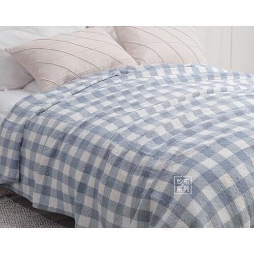 Gauze Cool Towel Blanket Spring Summer Travel Hotel Bedspread Newborn Toddler Wraps Covering Kids Comforter Queen King Size