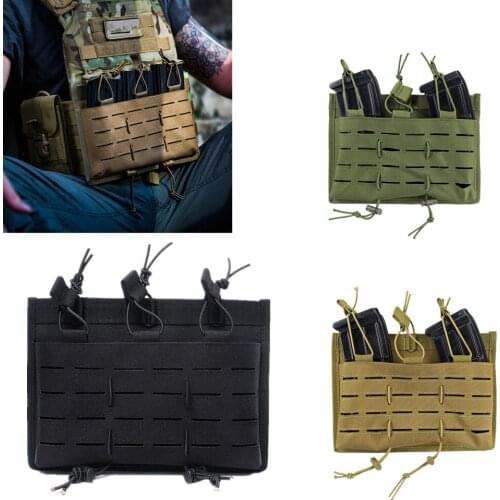 Outdoor Tactical Molle Magazine Pouch Open Top Mag Holder Triple Airsoft Mag Pouch Hunting Shooting Holster Pistol Bag