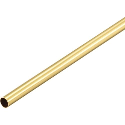 Uxcell Brass Round Tube 300mm Length 4mm OD 0.2mm Wall Thickness Seamless Straight Pipe Tubing