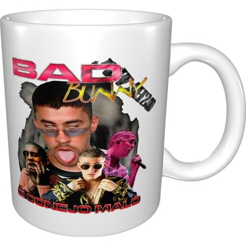 Bad Bunny Funny Birthday Vintage Gift Mug Coffee Cup Coffee Mug Mug Clear Reusable Cup