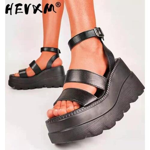2021 Brand New Womens Platform Gladiator Sandals Ladies black Shoes Woman Wedges Sandals High Heels Summer Sandals Women