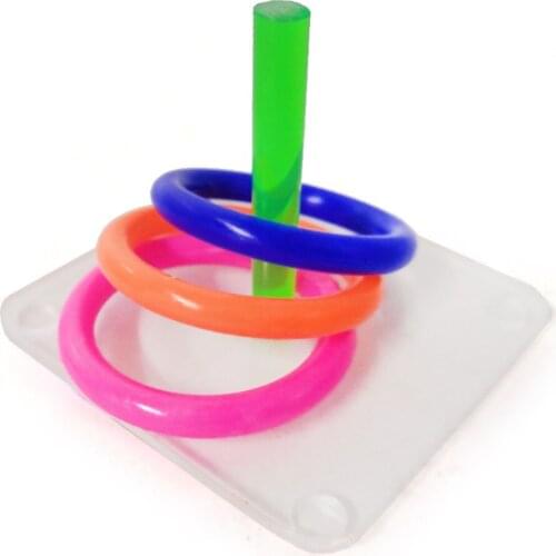 Parrot Chew Toys Bird Toy Acrylic Plastic Ring Parrot Educational Toy