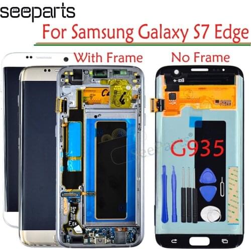 5.5" For Samsung Galaxy S7 Edge G935 LCD Display + G935F Touch Screen Digitizer Assembly For Samsung S7 Edge LCD