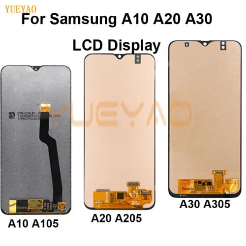 LCD For SAMSUNG GALAXY A10 A105 A105F A20 A20 A205 A30 A305 LCD Display Touch Screen Digitizer Assembly LCD Screen Replacement