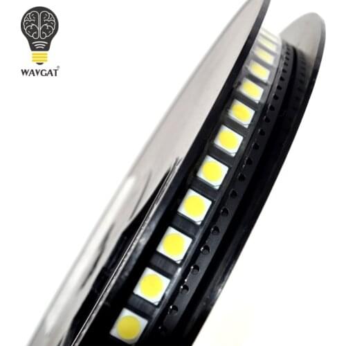 100PCS 5050 LED White LEDs High-Brightness Diodo Azul Luz 6500K SMD Light-emitting Diodes SMD 5050 White Light Diodo 18lm