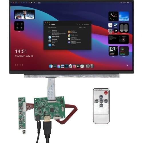 14'Screen Display 1366*768 LCD Monitor With Driver Control Board HDMI-Compatible for Raspberry Pi Banana/Orange Pi