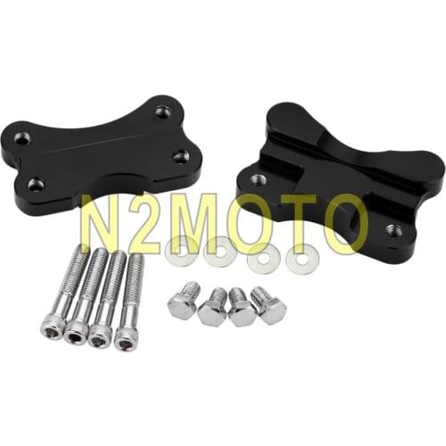 21" Wheel Black Front Fender to Fork Adapter Bracket for Harley Softail Fatboy FLST FLSTF 1986-2014